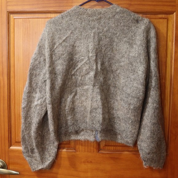 Philosophy Di Alberta Ferretti Jewel Button Balloon Sleeve Wool Cardigan L XL - Picture 3 of 8